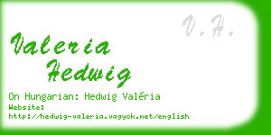 valeria hedwig business card